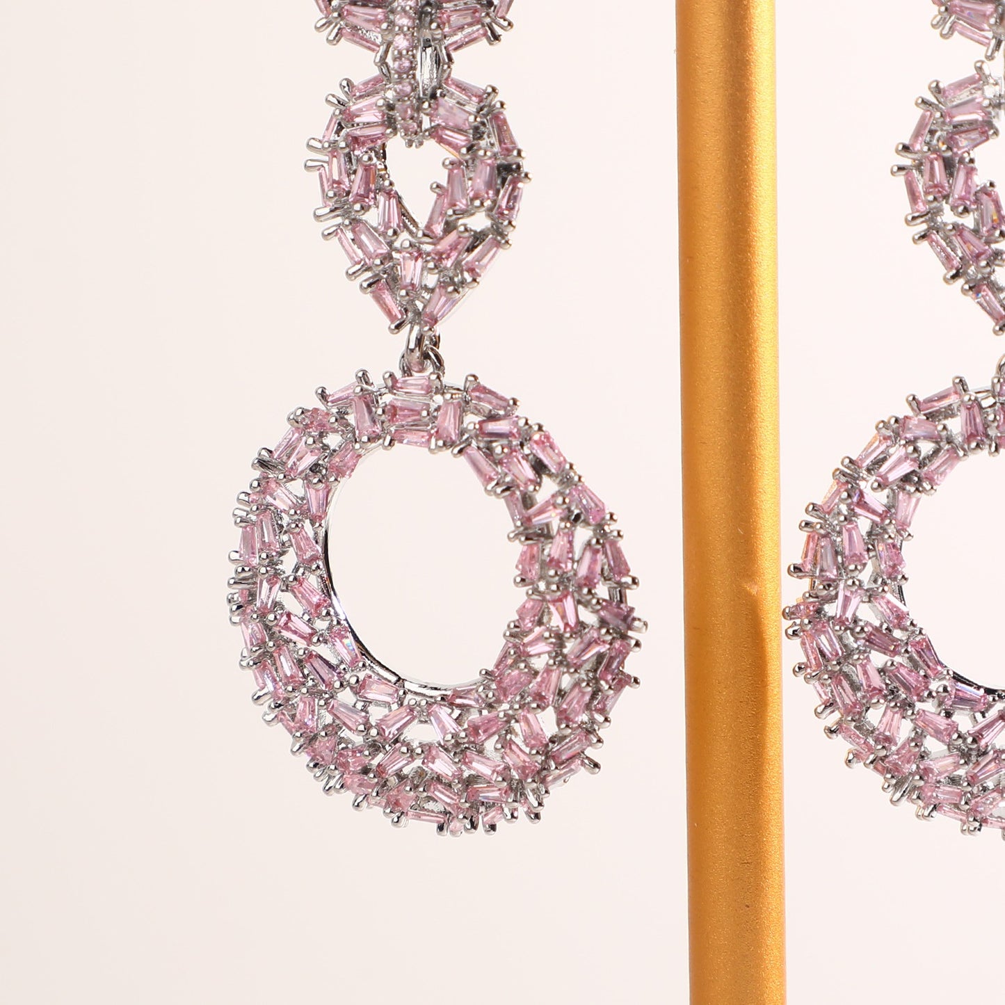 BLUSH ORBIT EARRINGS