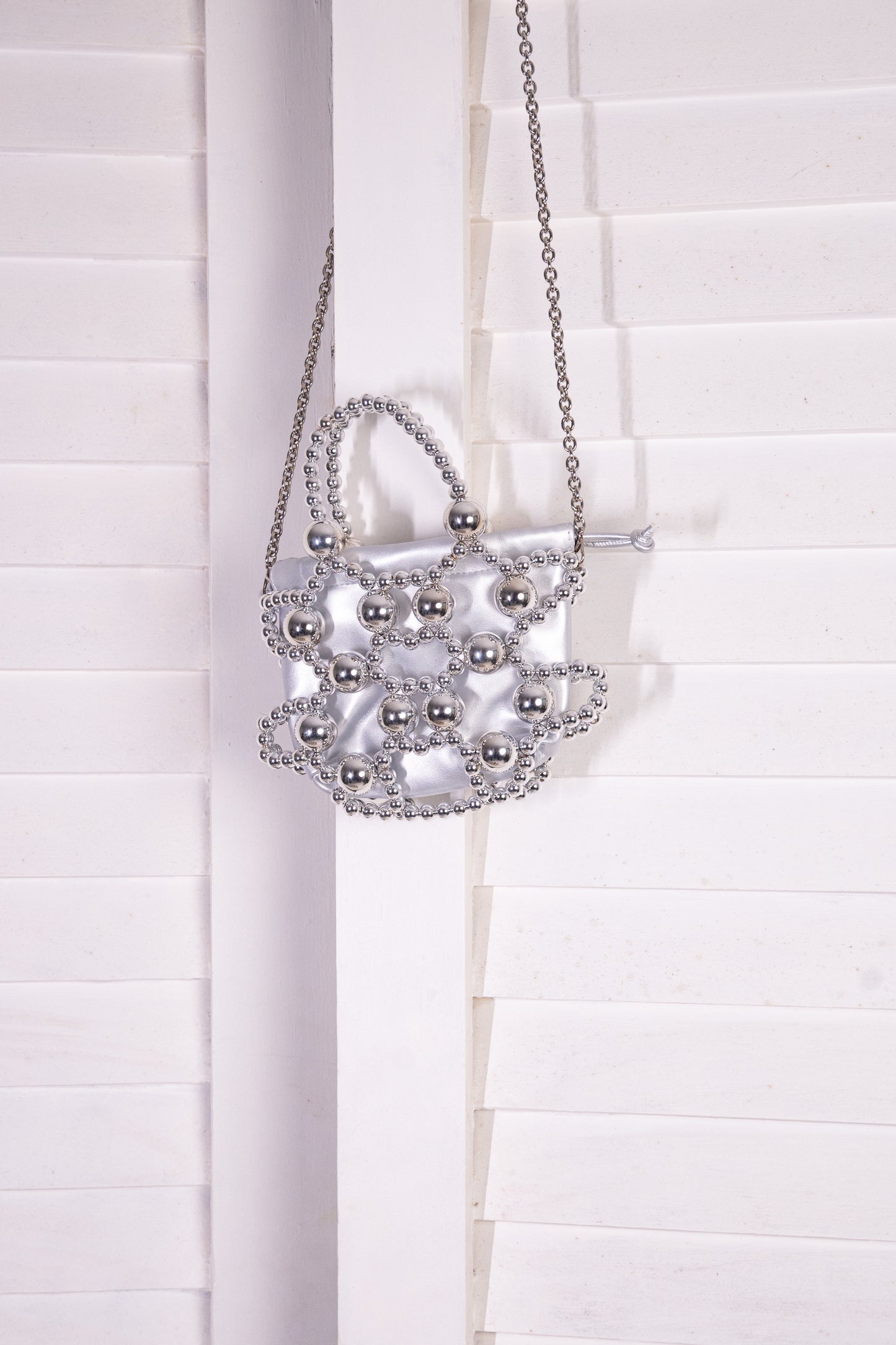 LUNA BEADED BUCKET BAG