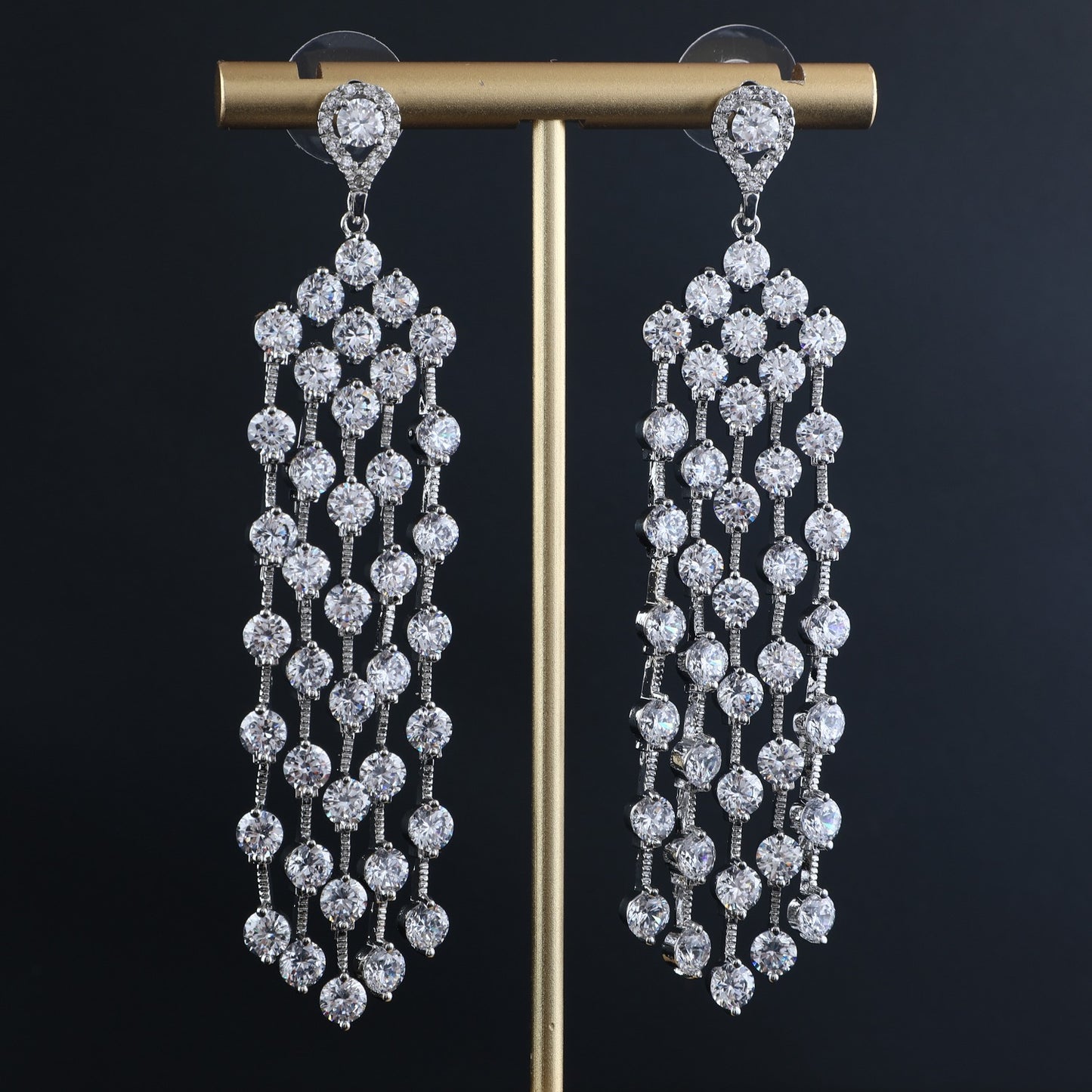 CRYSTAL DANGLER EARRINGS