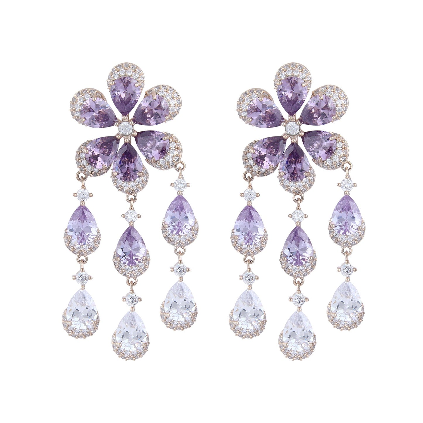 LAVENDER BLOOM EARRINGS