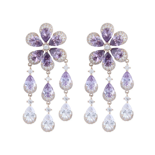 LAVENDER BLOOM EARRINGS