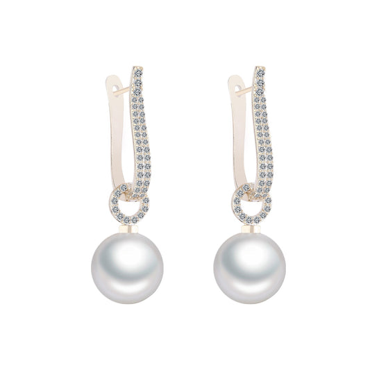 CELESTE PEARL DROP EARRINGS