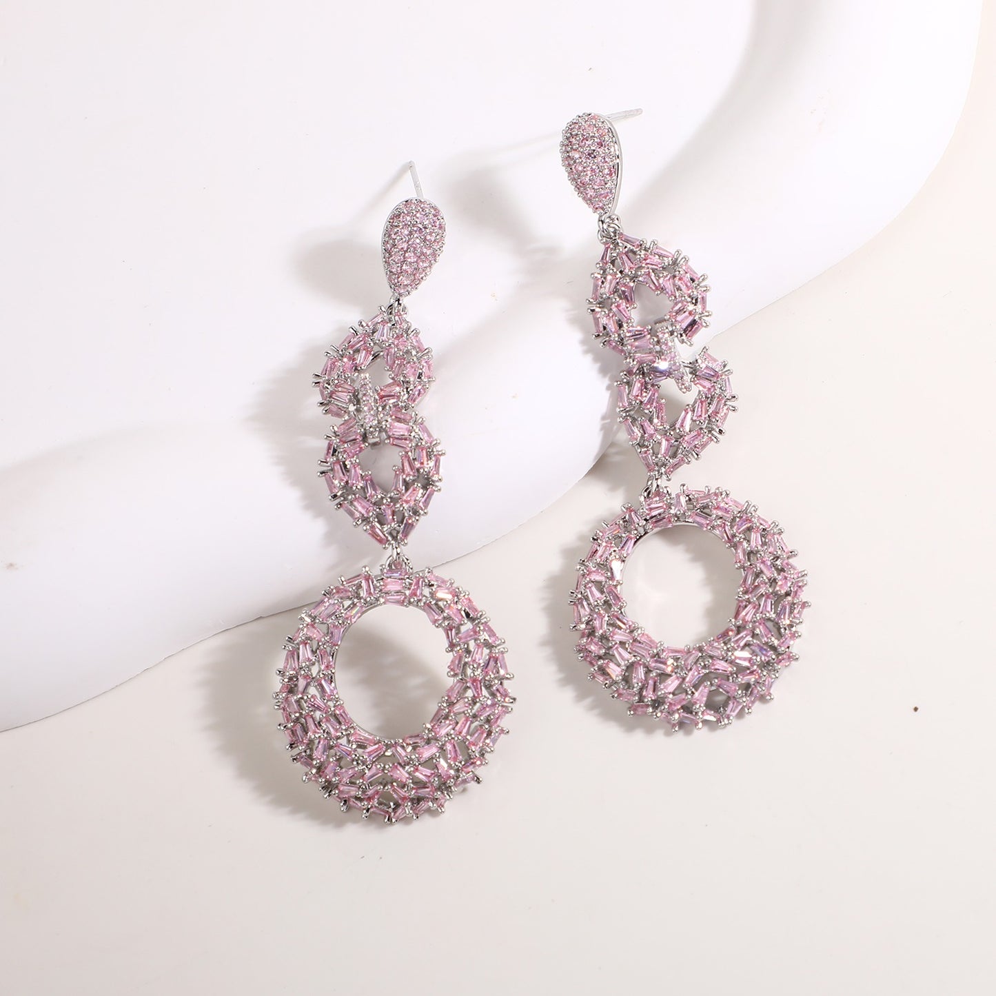 BLUSH ORBIT EARRINGS
