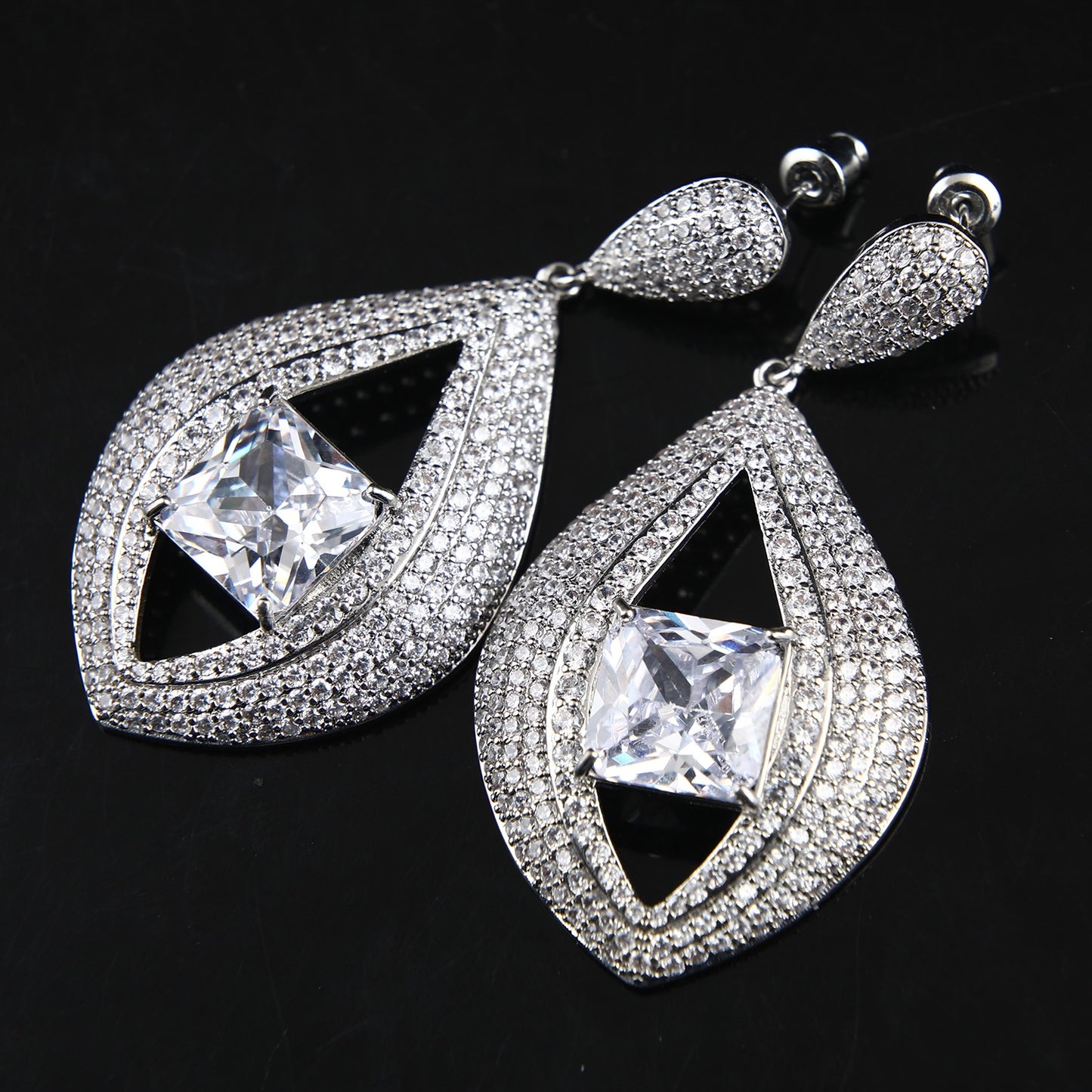 MARQUIS DROP EARRINGS