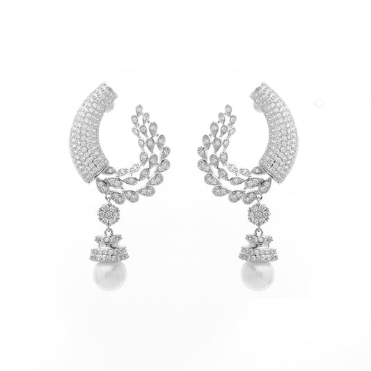 LUXE PEARL VINE EARRINGS