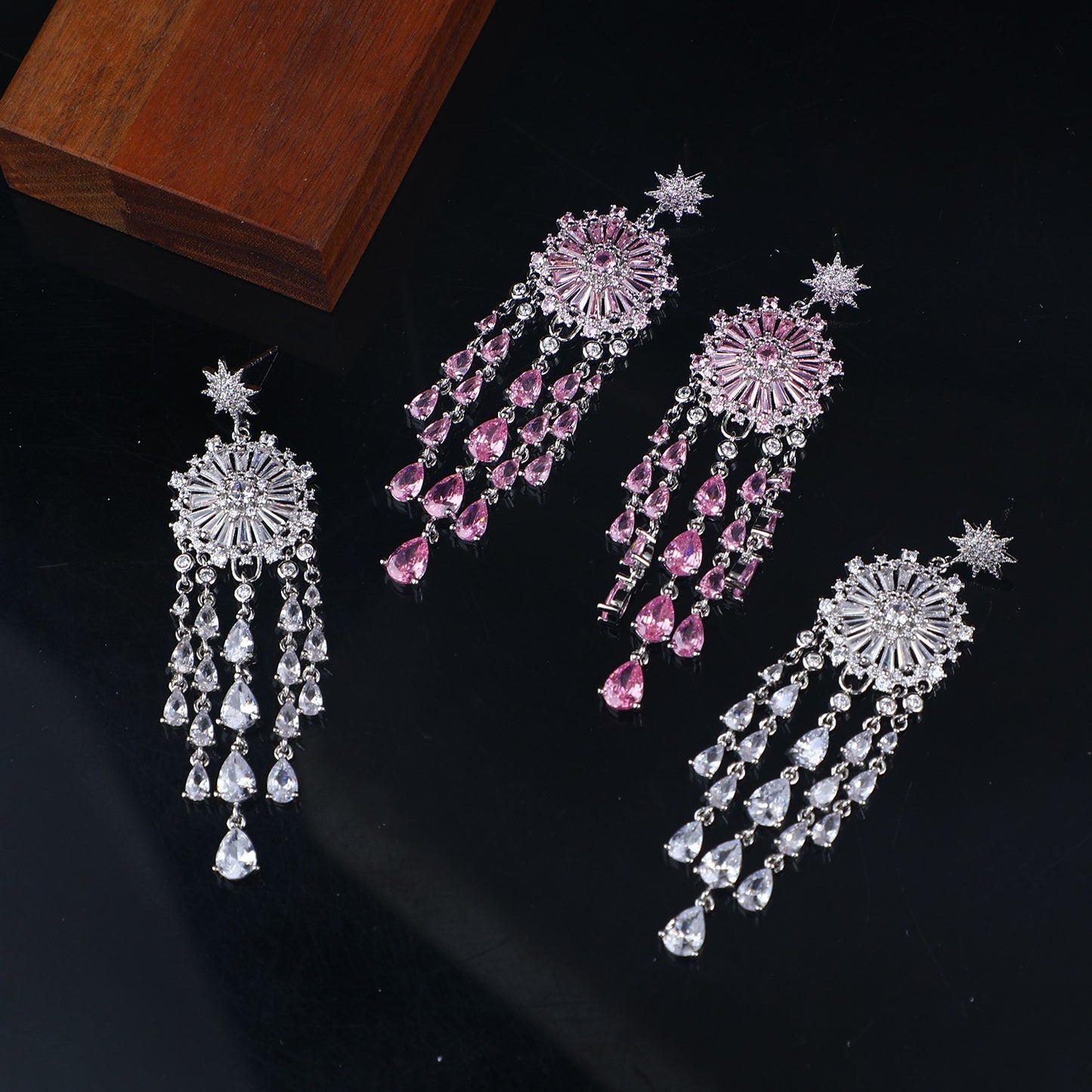 STARBUST CHANDELIER EARRINGS