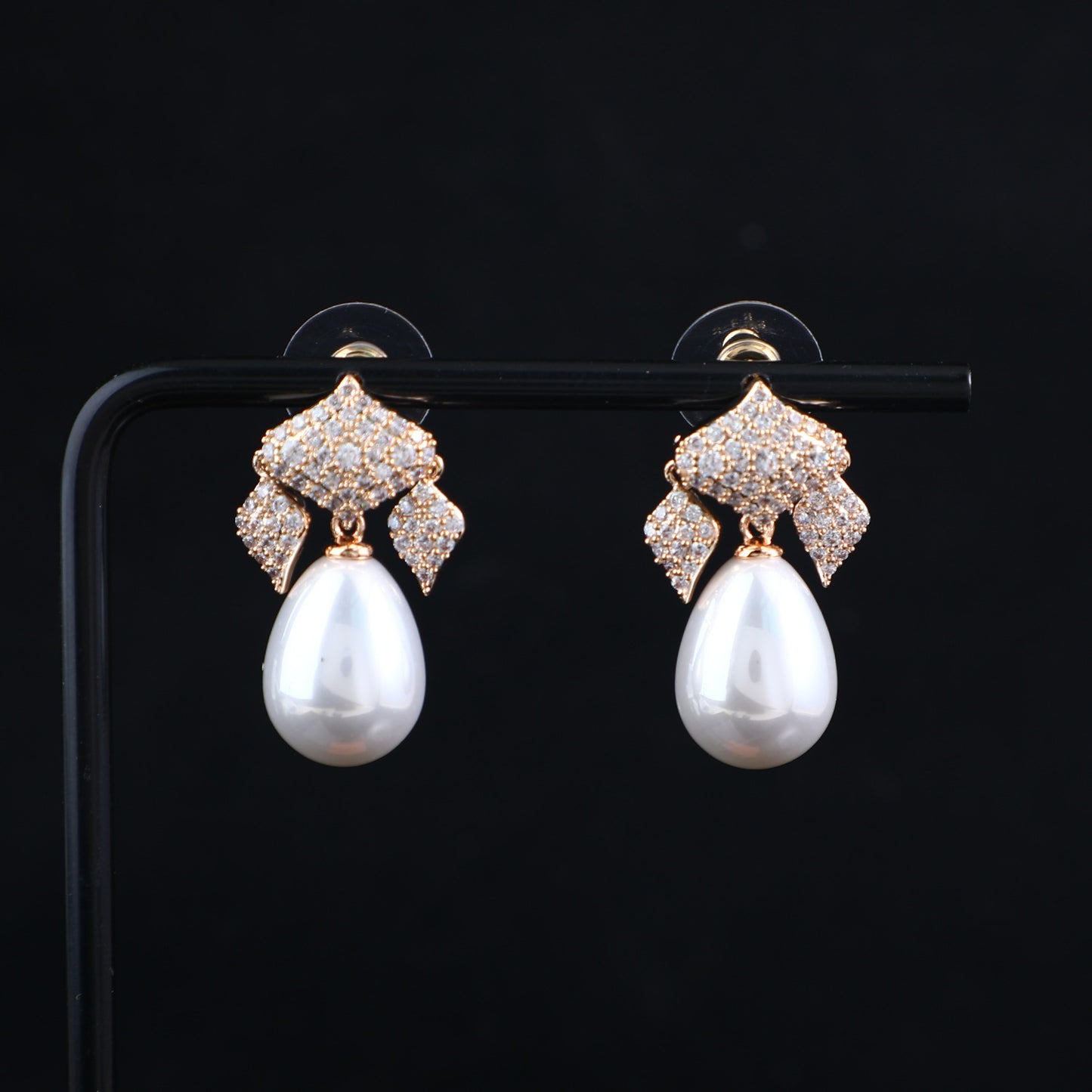 REGAL PEARL DROP EARRINGS