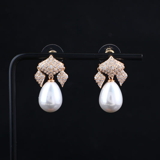 REGAL PEARL DROP EARRINGS