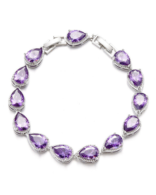 ROYAL AMETHYST STERLING BRACELET